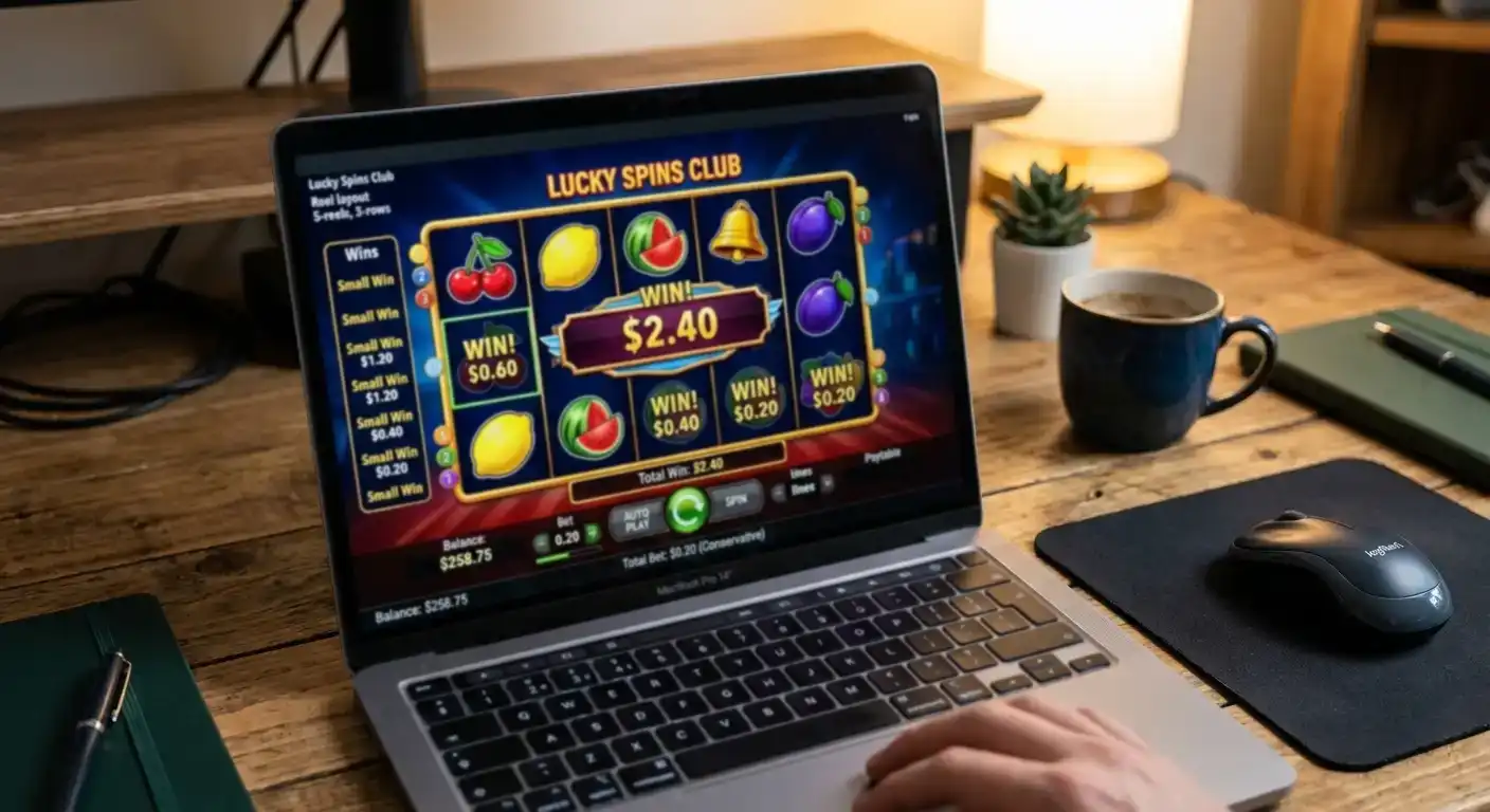 Chart showing bankroll fluctuation patterns across low medium and high volatility slots