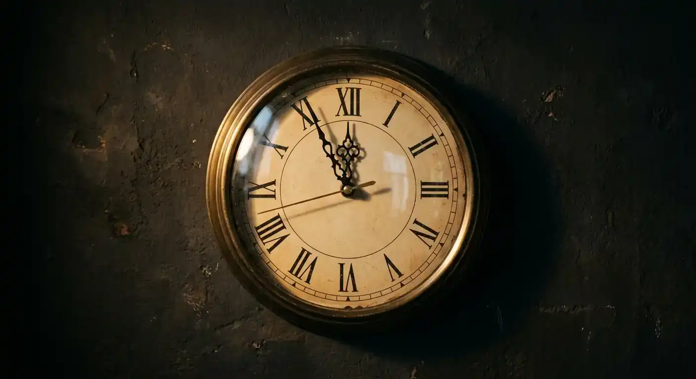 Clock face with warning indicator representing bonus wagering time deadline