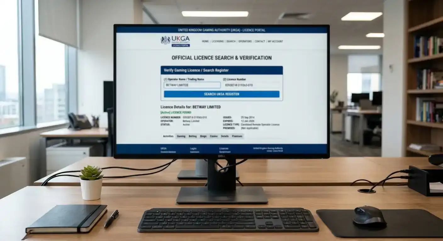 Curaçao Gaming Authority official portal showing licensed operator verification search