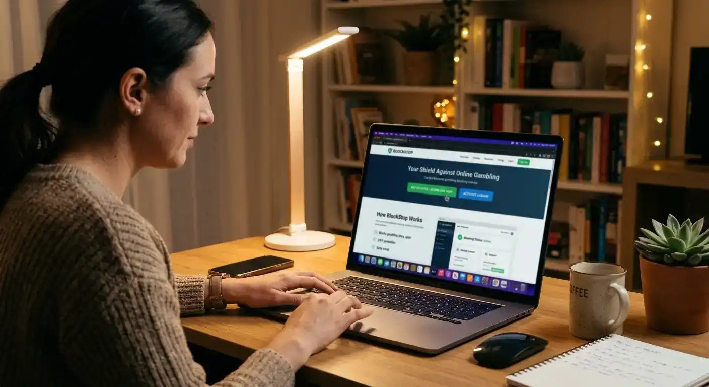 Gamban website showing network-level blocking as supplement to casino self-exclusion