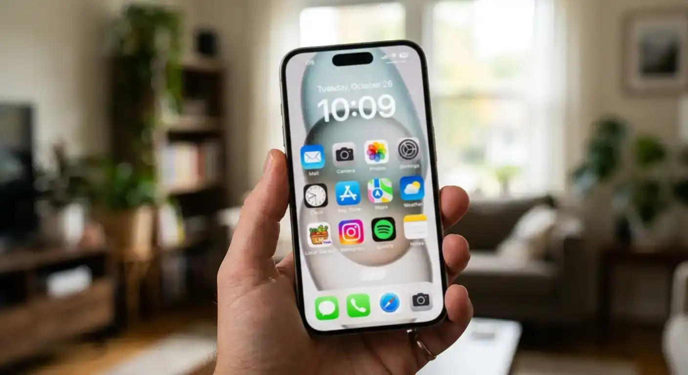 iPhone home screen with progressive web app shortcut for casino access