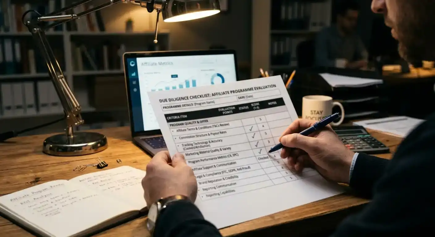 Due diligence checklist for evaluating casino affiliate programme reliability