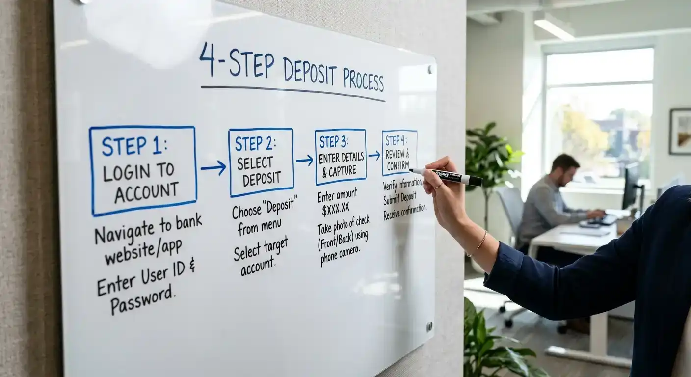 Four-step deposit sequence diagram showing promo code assignment per tier